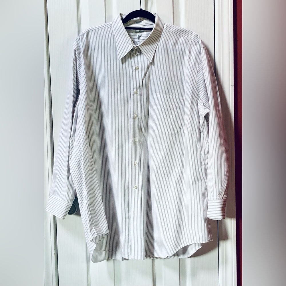 Paul Fredrick Mens Pinpoint Oxford Button Up